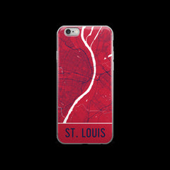 St. Louis Map iPhone 7 Case by Modern Map Art