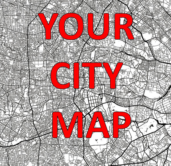 Custom Map, Art, Print, Poster, Wall Art From $29.99 - ModernMapArt