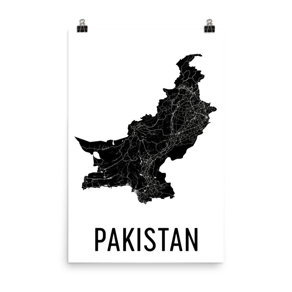 Pakistan Map Poster
