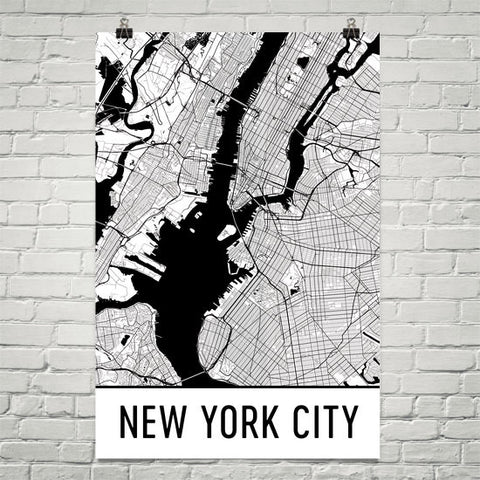 New York Gifts, Souvenirs, and NY Décor – Modern Map Art