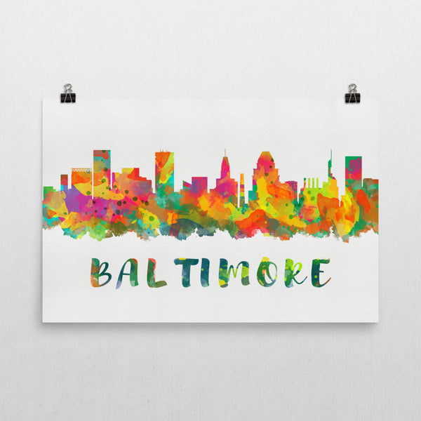 Baltimore Skyline Art Print