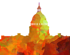 Washington DC Skyline Art Print