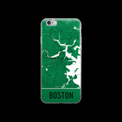 Boston Map iPhone 6 Plus or 6s Case by Modern Map Art