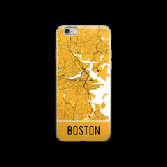 Boston Map iPhone 7 Case by Modern Map Art