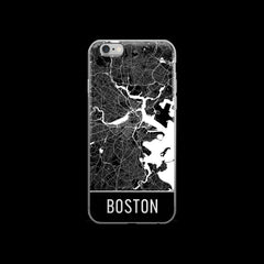 Boston Map iPhone 6 or 6s Case by Modern Map Art