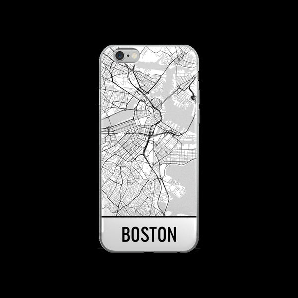 Boston Map iPhone 5 or 5s Case by Modern Map Art