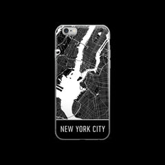 New York Map iPhone 6 or 6s Case by Modern Map Art