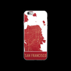 San Francisco Map iPhone 6 or 6s Case by Modern Map Art