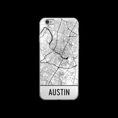 Austin Map iPhone 5 or 5s Case by Modern Map Art