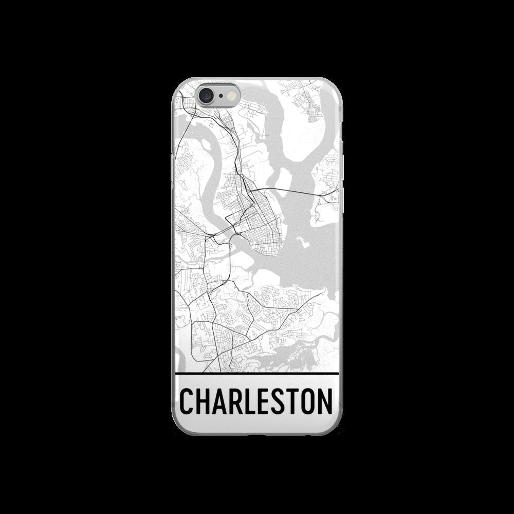 Charleston Map iPhone 5 or 5s Case by Modern Map Art