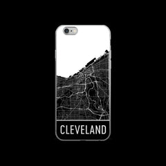 Cleveland Map iPhone 6 Plus or 6s Case by Modern Map Art