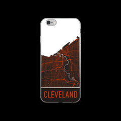 Cleveland Map iPhone 6 or 6s Case by Modern Map Art