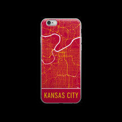 Kansas City Map iPhone 6 Plus or 6s Case by Modern Map Art