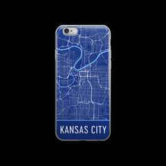 Kansas City Map iPhone 7 Case by Modern Map Art