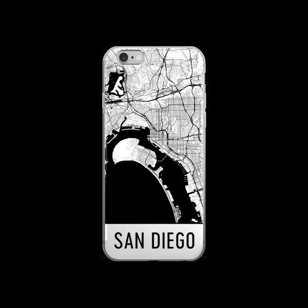 San Diego Map iPhone 5 or 5s Case by Modern Map Art