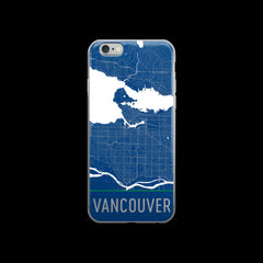 Vancouver Map iPhone 6 Plus or 6s Case by Modern Map Art