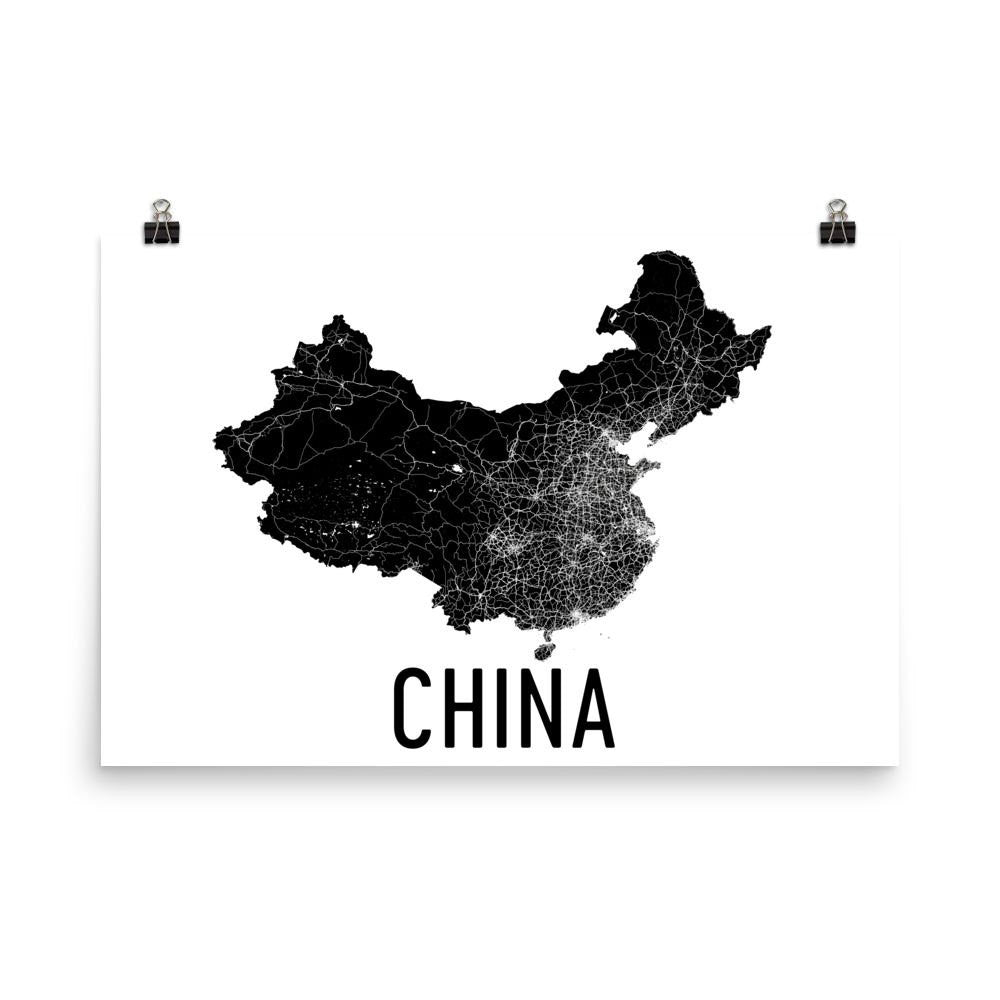 China Map Poster