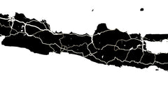 Indonesia Map Poster