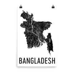 Bangladesh Map Poster