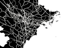 Vietnam Wall Map Print - Modern Map Art